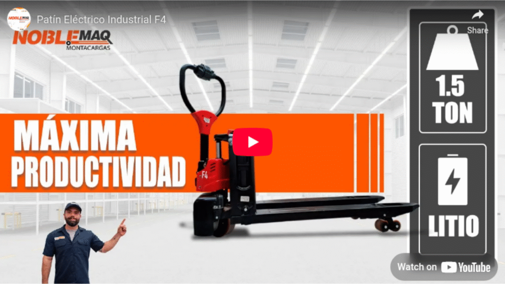 VIDEO PATIN ELECTRICO INDUSTRIAL F4