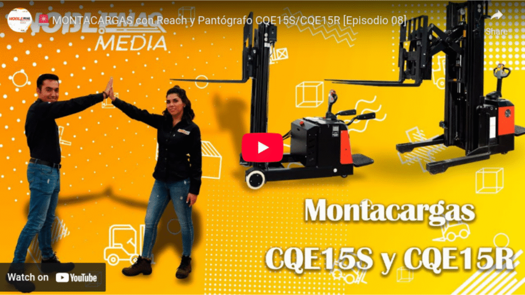 VIDEO APILADORES ELECTRICOS CON REACH CONTRABALANCEADOS CQE15S Y CQE15R