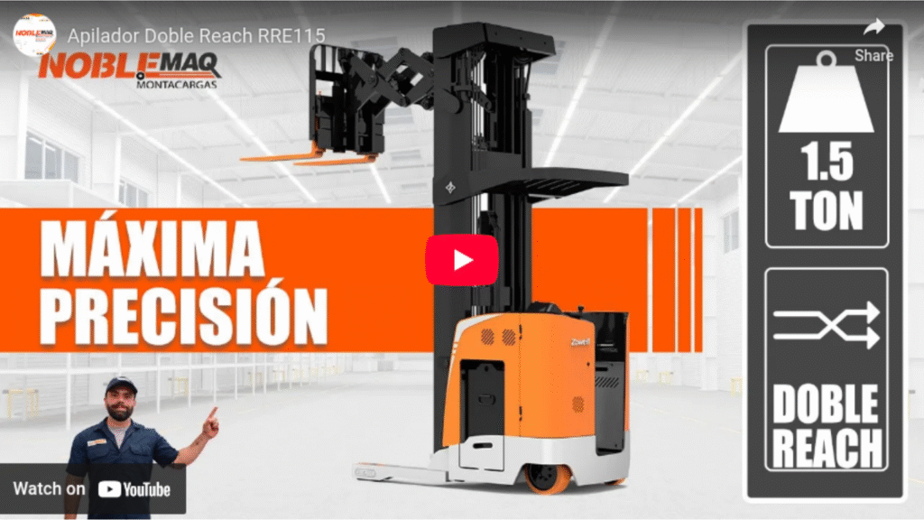 video apilador doble reach